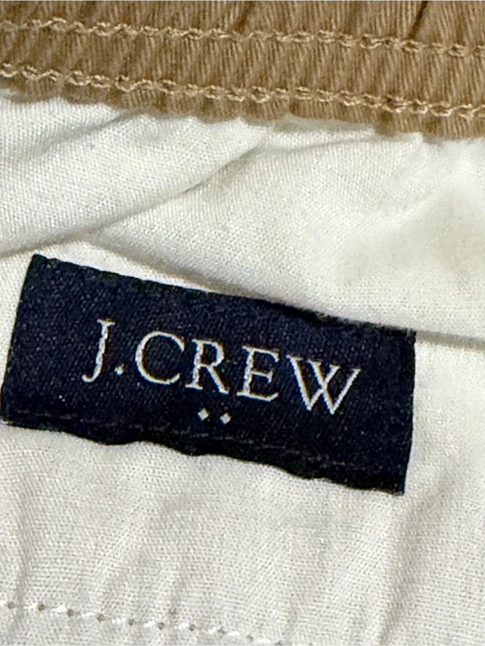 J. Crew Men's Tan Drawstring Chinos